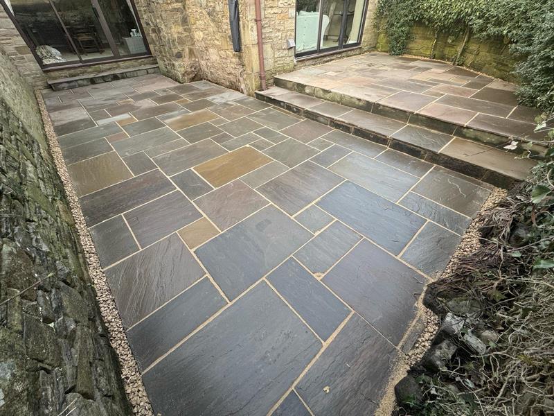 autumn brown indian sandstone patio ramsbottom 04